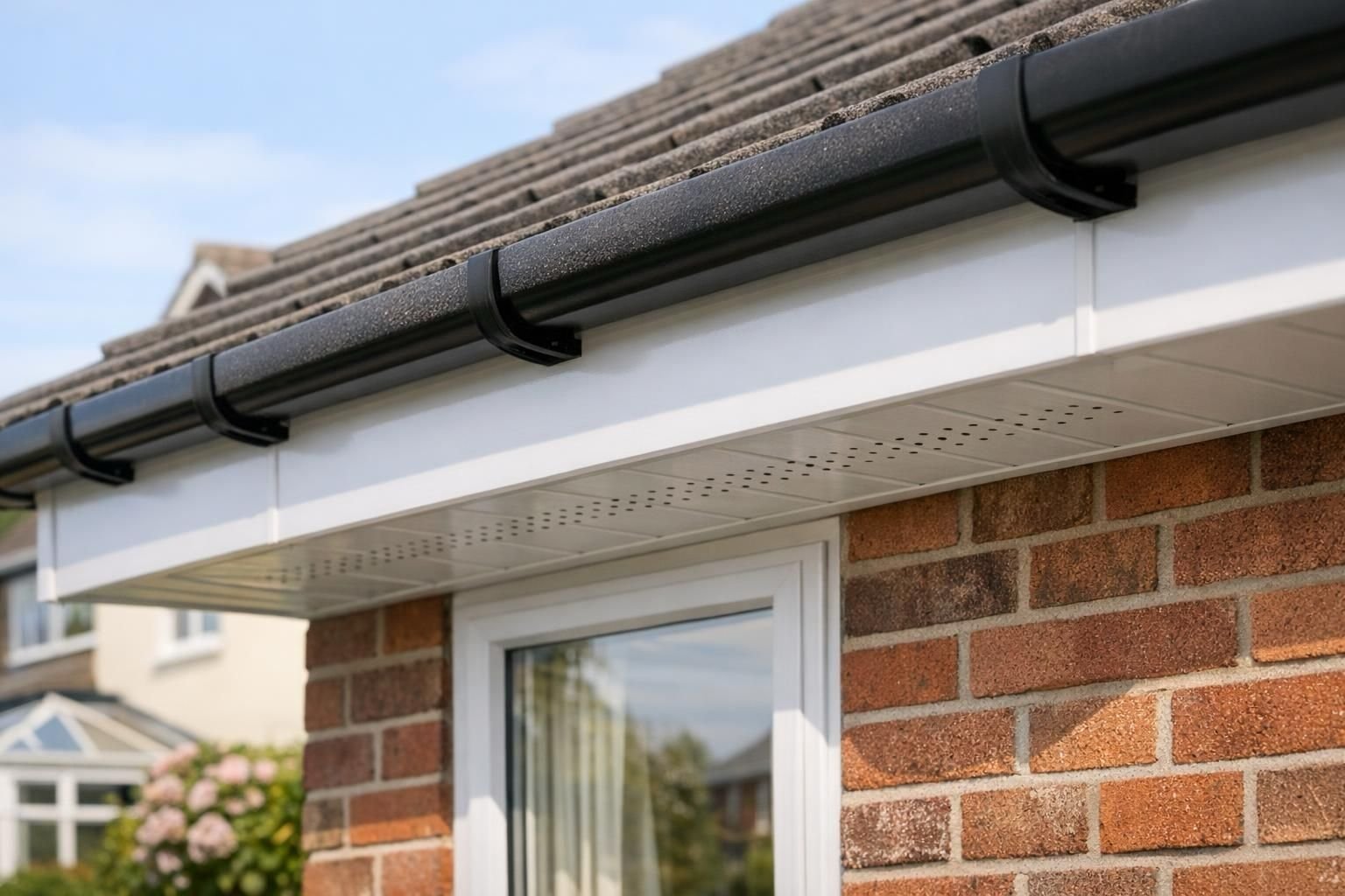 Fascias and soffits on a Mansfield home